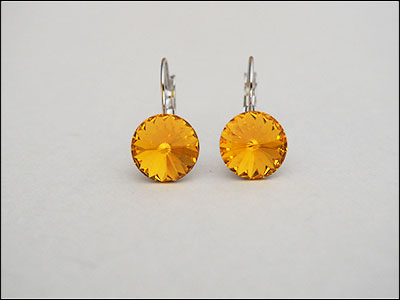 119 Náušnice Sunflower 12 mm