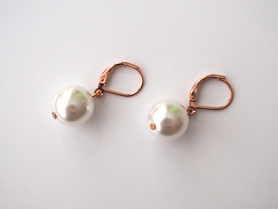 227 Rose gold s perlou