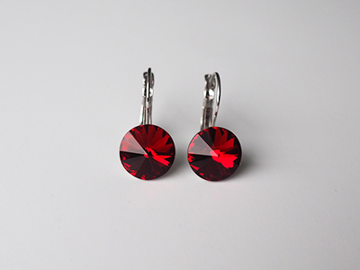 179 Náušnice Scarlet 12 mm